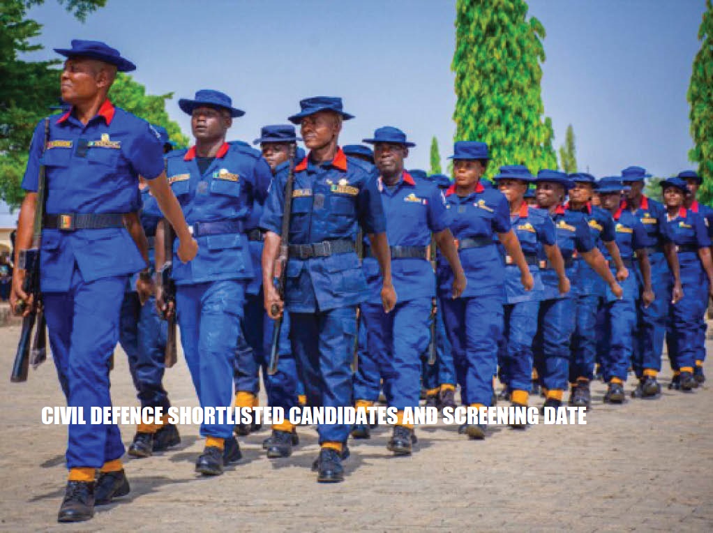 CIVIL DEFENCE SHORTLISTED CANDIDATES