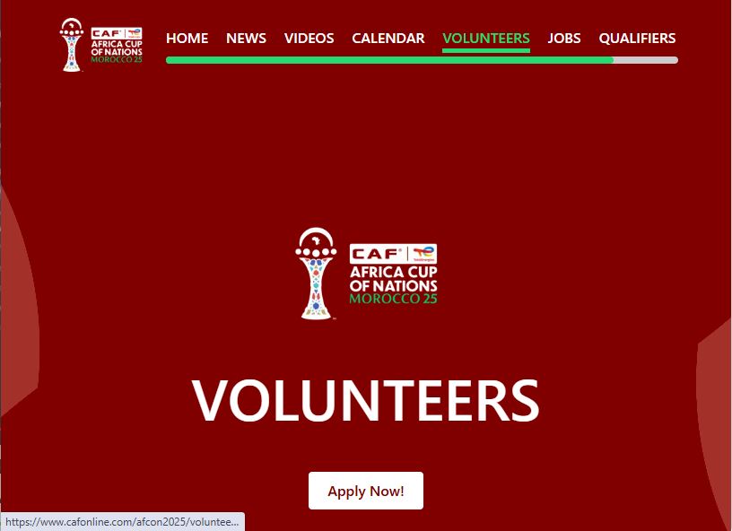 TotalEnergies CAF AFCON 2027 Volunteer Programme