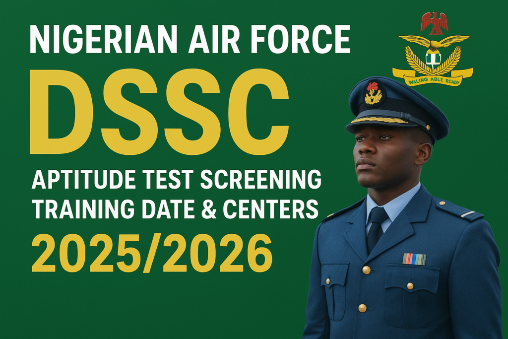 Nigerian Air Force DSSC Shortlisted Candidates