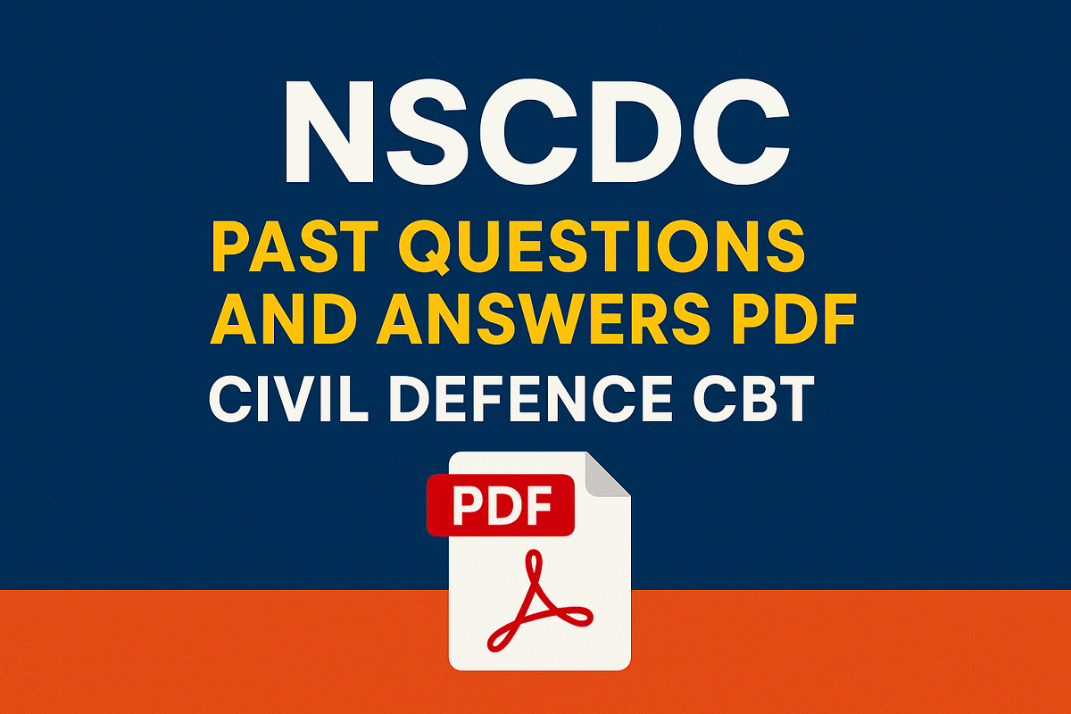 NSCDC Past Questions and Answers PDF