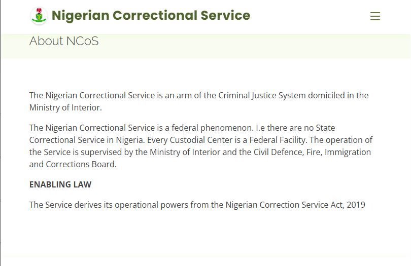 Nigerian Correctional Service Past Questions and Answers PDF