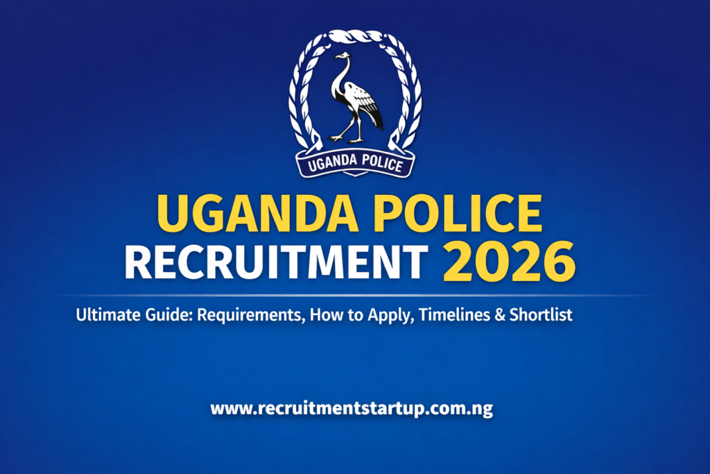 Uganda Police Recruitment 2026