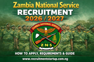 Zambia National Service Recruitment